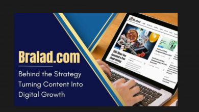 Bralad.com homepage review and website interface overview