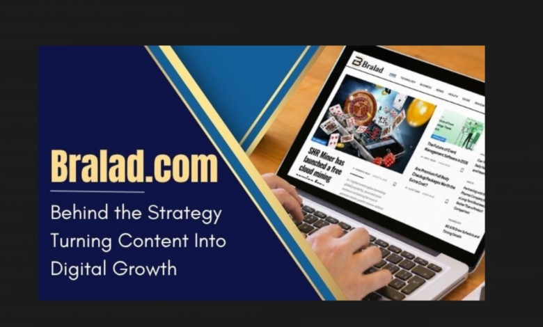 Bralad.com homepage review and website interface overview