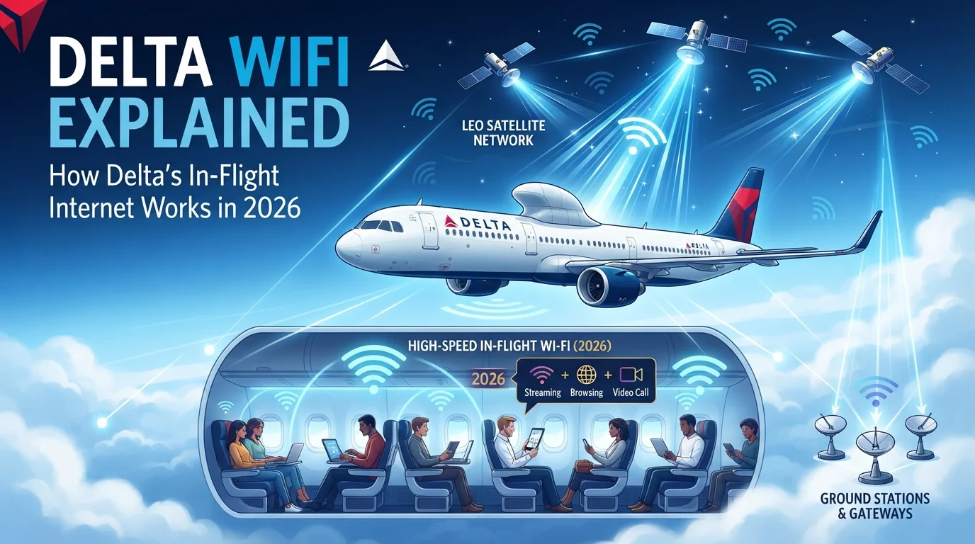 DeltaWiFi Explained How Delta’s In-Flight Internet Works in 2026.
