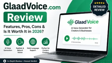 GlaadVoice.com homepage displayed on desktop browser