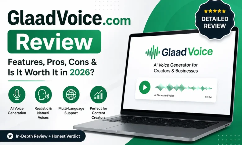 GlaadVoice.com homepage displayed on desktop browser