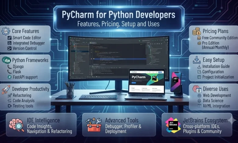 PyCharm for Python Developers Features, Pricing, Setup and Uses.