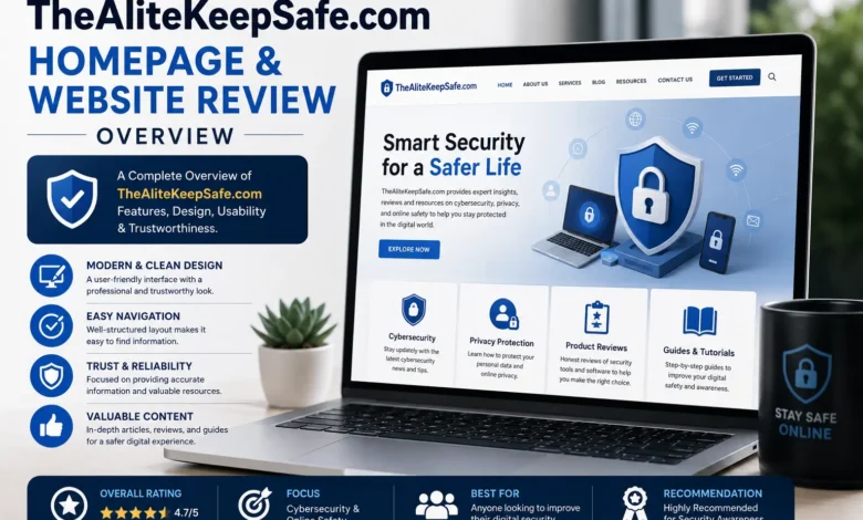 TheAliteKeepSafe.com homepage and website review overview