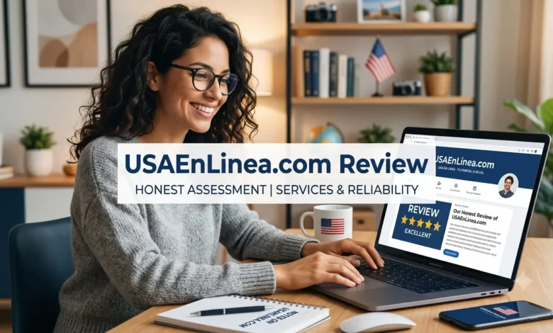 USAEnLinea.com homepage displayed on desktop screen
