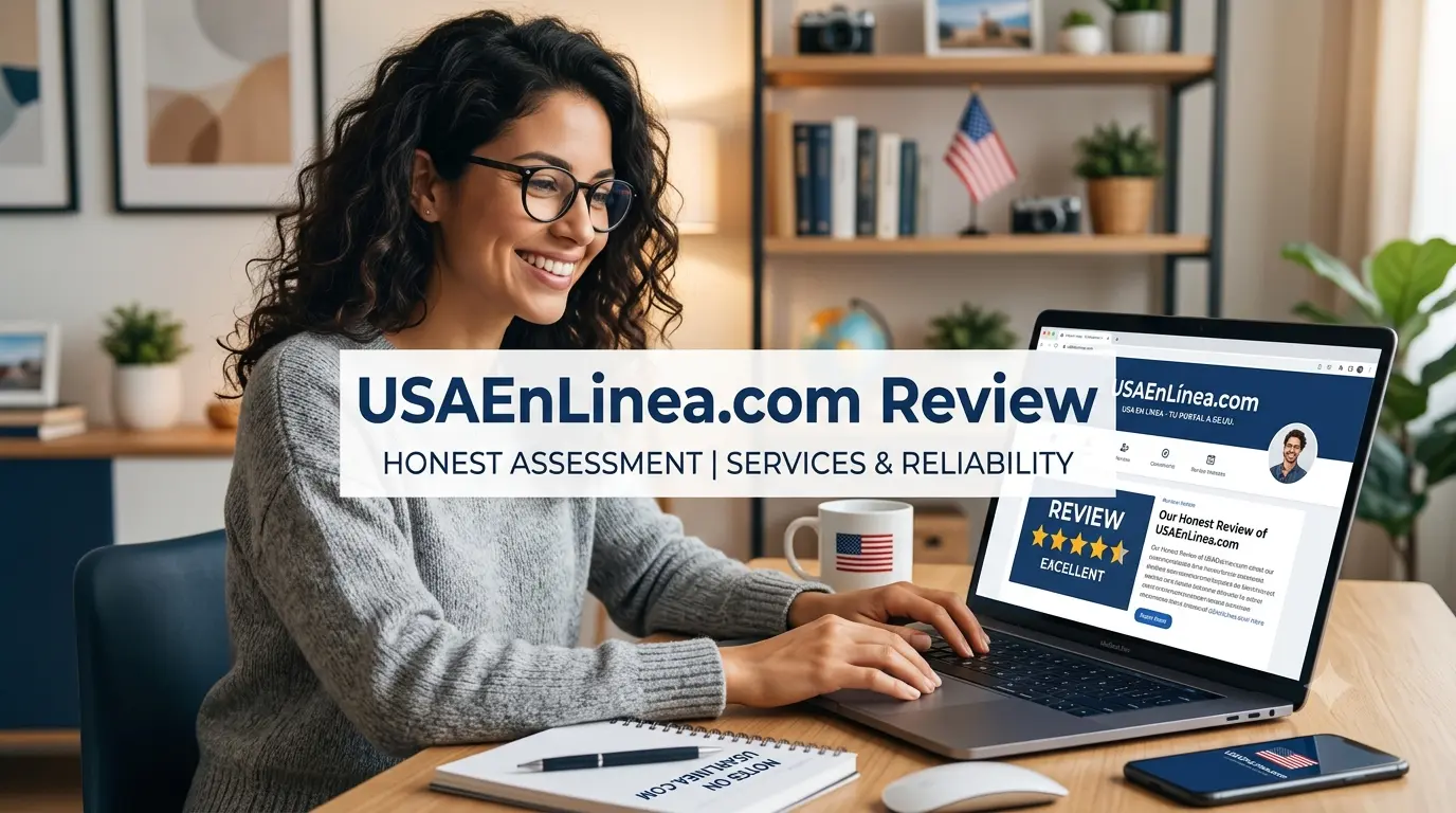 USAEnLinea.com homepage displayed on desktop screen