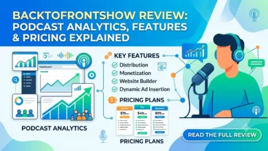 BacktoFrontShow Review Podcast Analytics, Features and Pricing Explained.