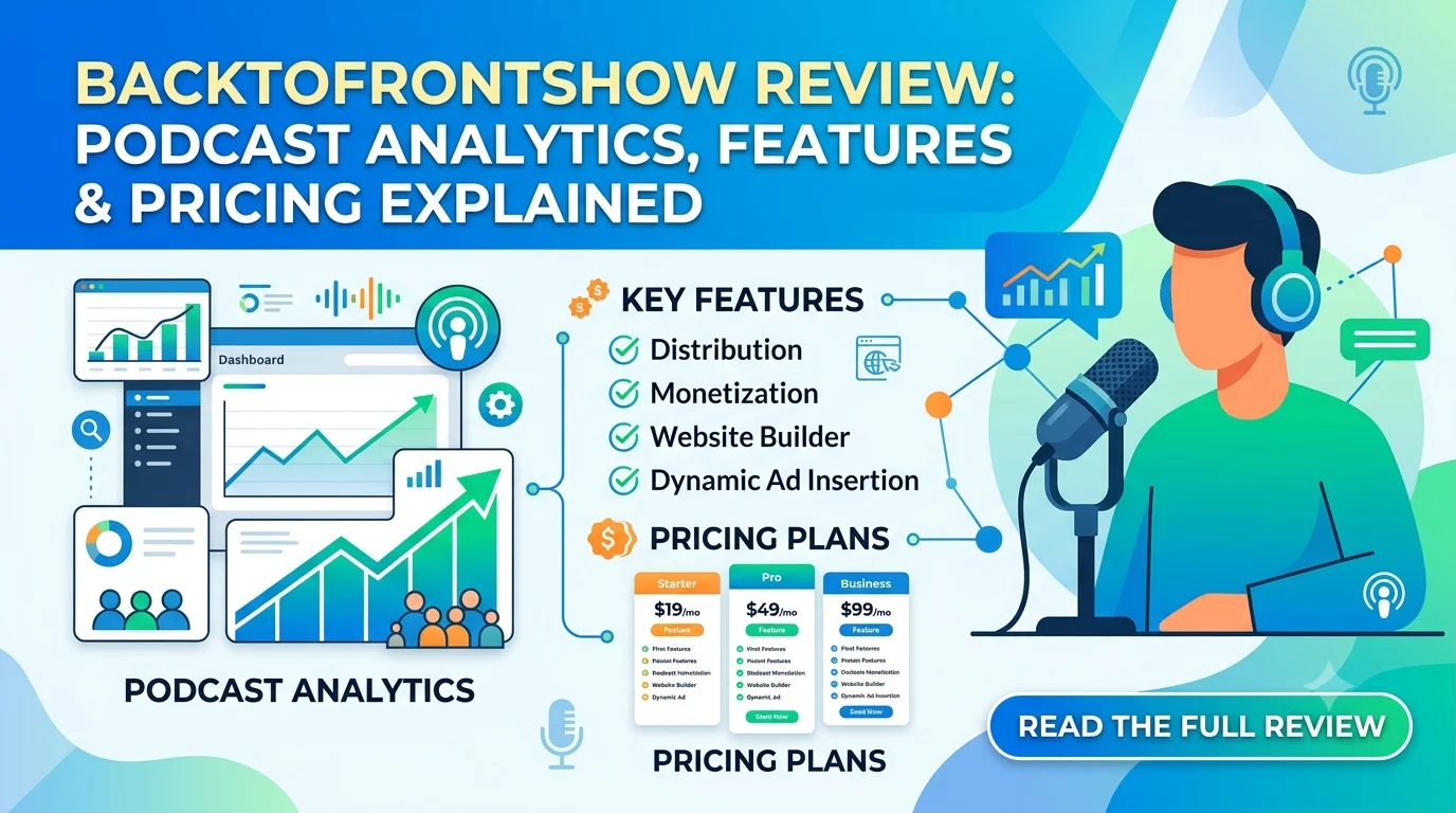 BacktoFrontShow Review Podcast Analytics, Features and Pricing Explained.