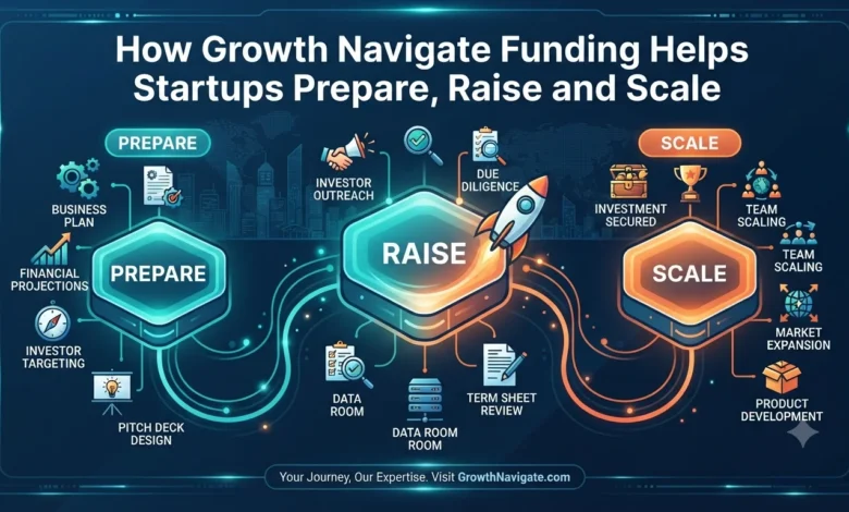 How Growth Navigate Funding Helps Startups Prepare, Raise and Scale.