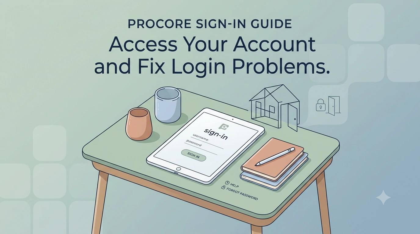 Procore Sign-In Guide Access Your Account and Fix Login Problems